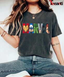 Marvel Logo Avengers Super Heroes T-Shirt