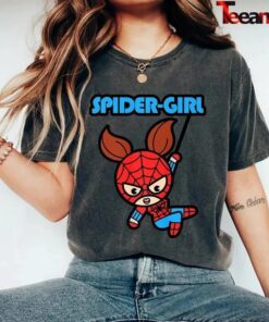 Marvel Spider-Girl Swinging Cute Kawaii Vintage T-Shirt