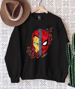 Marvel Spider-Man Homecoming Iron Man Face Split T-Shirt