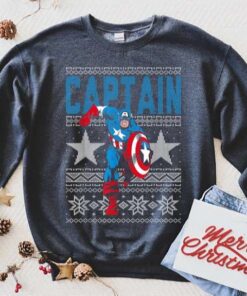 Marvel The Avengers Christmas Captain America Shirt