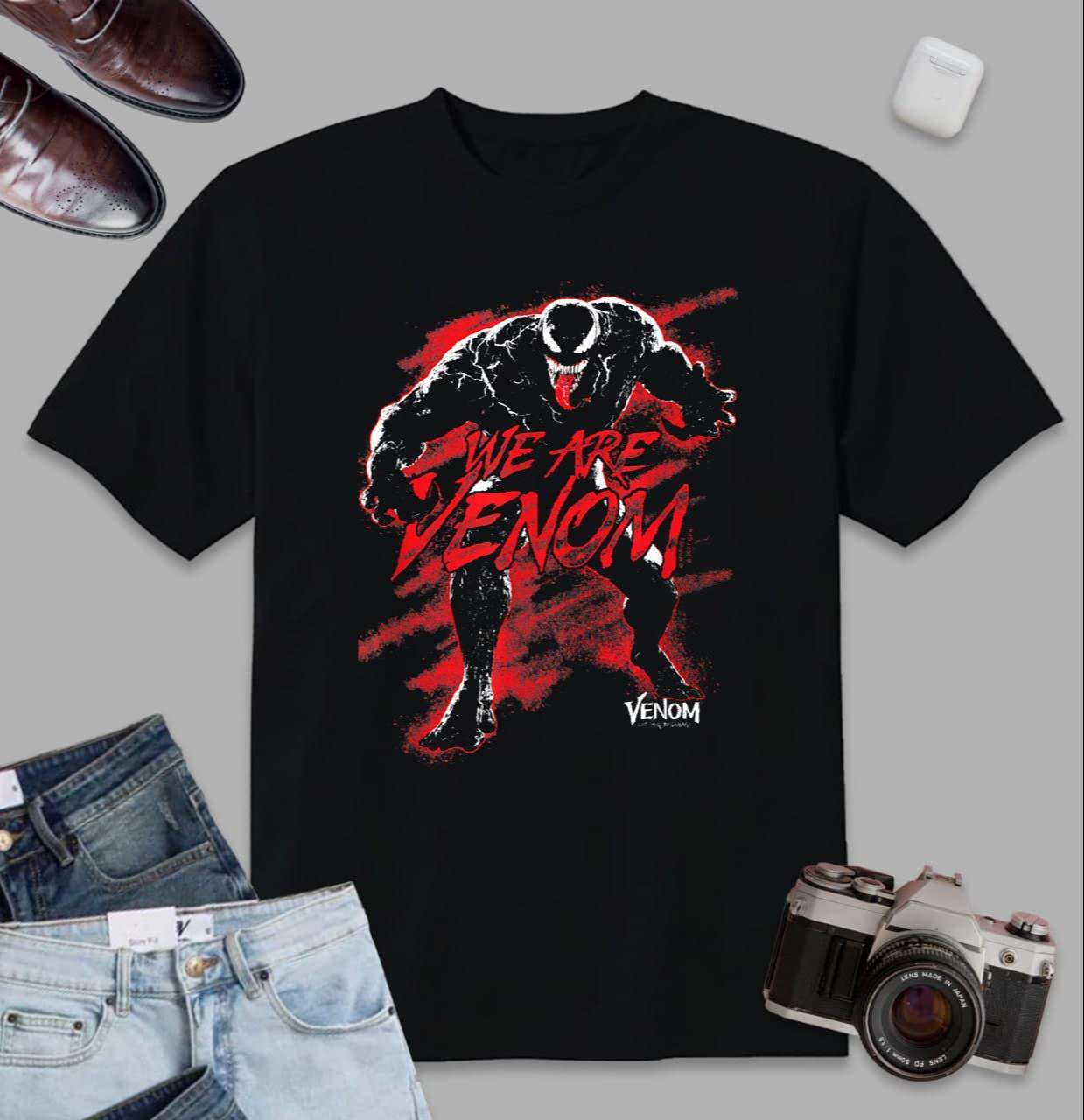 Marvel Venom Let There Be Carnage We Are Venom Red Splash T-Shirt