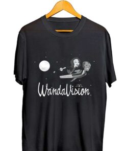 Marvel Wandavision Wanda And Vision 60S Moonlight Flight T-Shirt