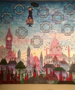 Mary Poppins Art Quilt Blanket Bedding Set for Home Décor