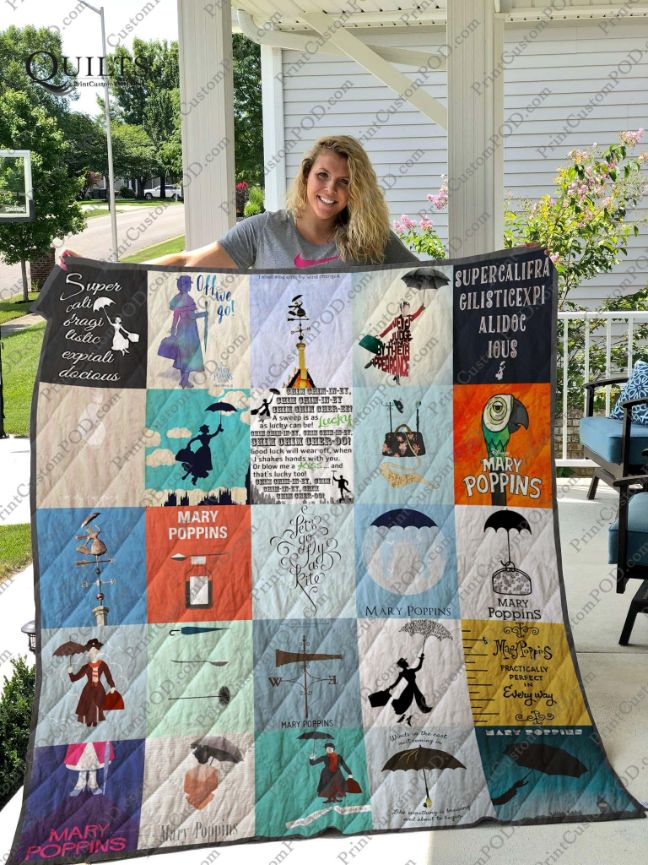Mary Poppins Quilt Blanket Bedding Set for Home Décor