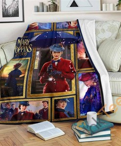 Mary Poppins Sherpa Fleece Blanket Gifts for Family, for Couple