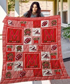 Maryland Terrapins Ncaa Great Quilt Blanket Bedding Set