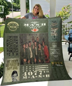 Mash Sitcom Quilt Blanket