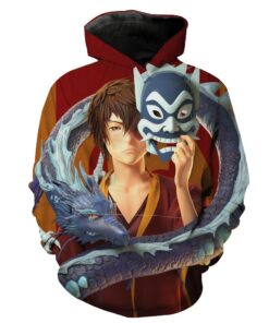 Masked Zuko Avatar The Last Airbenders Hoodie 3D