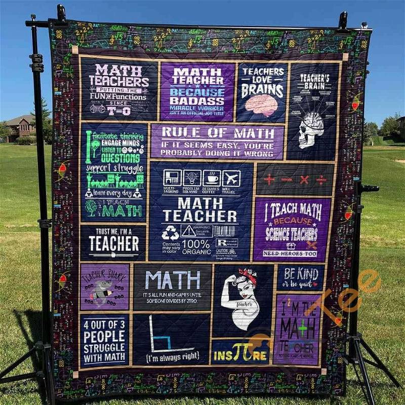 Math-Lover's Quilt Blanket Bedding Set