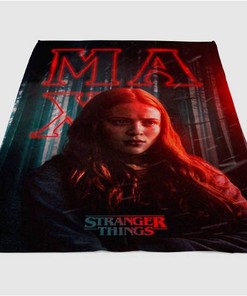 Max Stranger Things Sherpa Fleece Blanket Gifts for Family, for Couple