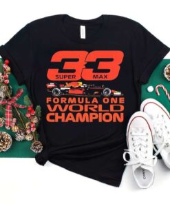 Max Verstappen 33 World Champion F1 Formula One Racing T-Shirt