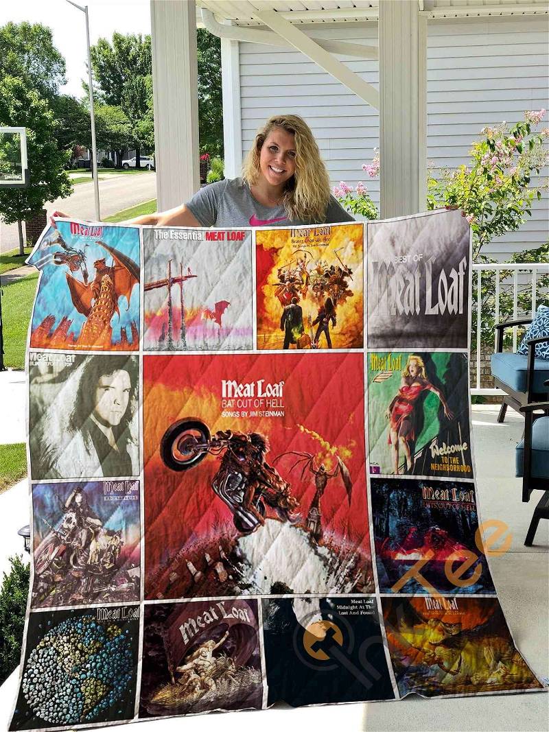 Meat Loaf Quilt Blanket Bedding Set