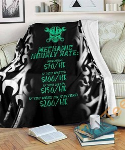Mechanic Hourly Ratemechanic Bestseller Sherpa Fleece Blanket Gifts for Family, for Couple