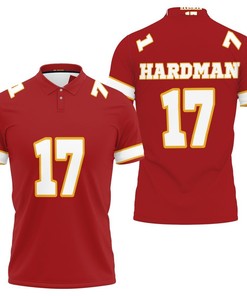 Mecole Hardmanl Kannas City Jersey Inspired Style 3D All Over Print Polo Shirt