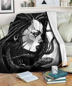 Medusa Sherpa Fleece Blanket Gifts for Family, for Couple