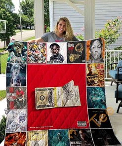 Meek Mill Themed Quilt Blanket Bedding Set