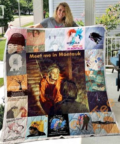Meet Me In Montauk Quilt Blanket Bedding Set with 2 Personalized Pillowcases