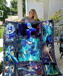 Mega Man Gift Quilt Blanket Bedding Set for Home Décor