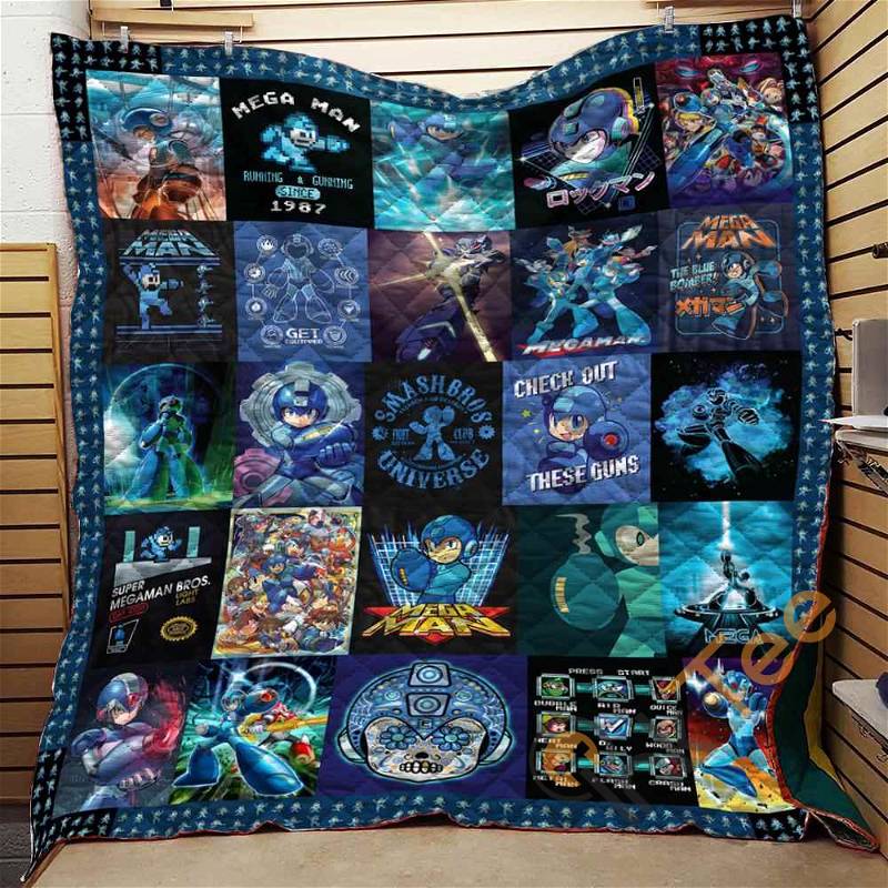Mega Man Quilt Blanket Bedding Set