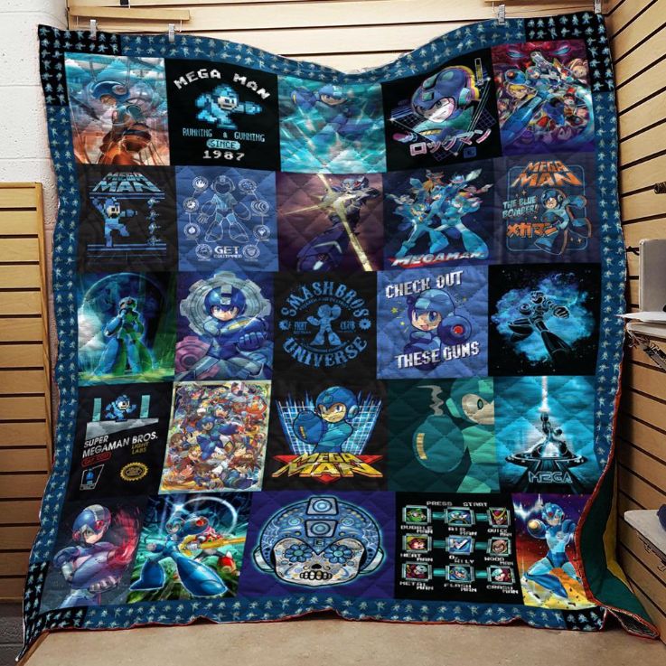 Mega Man Quilt Blanket Bedding Set for Home Décor