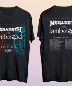 Megadeth And Lamb Of God Plot 2022 Tour Shirt