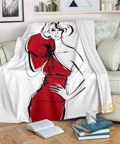Megan Hess Enchanted Sherpa Fleece Blanket Gifts for Family, for Couple