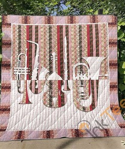 Melodic Comfort: Music V2 Quilt Blanket Bedding Set with Pillowcases