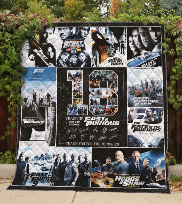 Memories With Signs Fast and Furious Quilt Blanket Bedding Set
