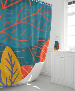 Memphis Autumn Shower Curtain
