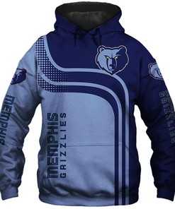Memphis Grizzlies Hoodie 3D Zip Hoodie for Fans