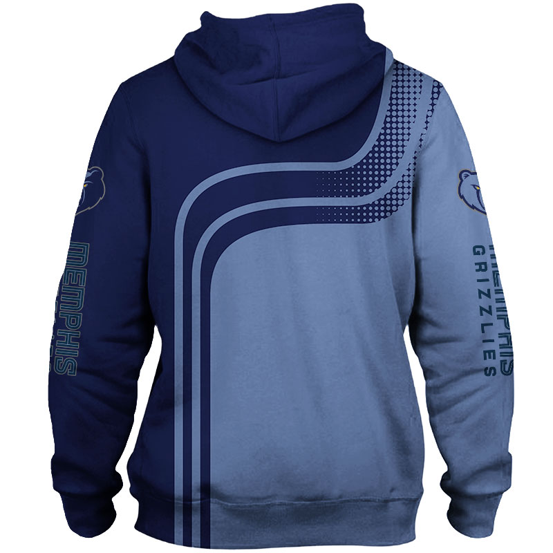 Memphis Grizzlies Hoodie 3D Zip Hoodie for Fans - Image 3