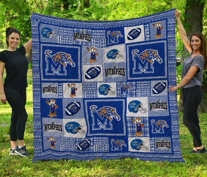 Memphis Tigers Quilt Blanket Bedding Set Gifts for Fans