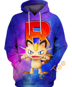 Meowth Pokemon Hoodie 3D