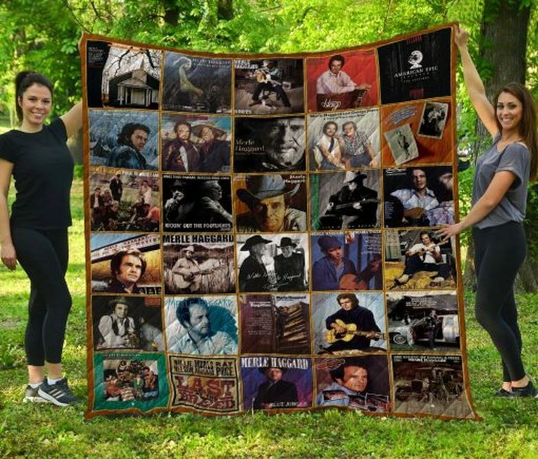 Merle Haggard Collection Collected Quilt Blanket Bedding Set