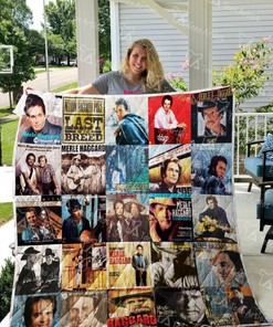 Merle Haggard Quilt Blanket Bedding Set for Home Décor