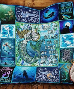 Mermaid Quilt Blanket Bedding Set