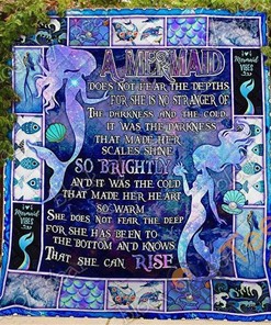 Mermaid Quilt Blanket Bedding Set With Pillowcase Option