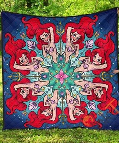 Mermaid Seashells Premium Quilt