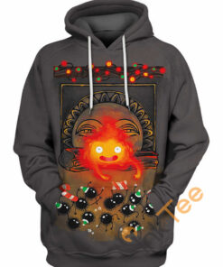 Merry Christmas Calcifer Hoodie 3D