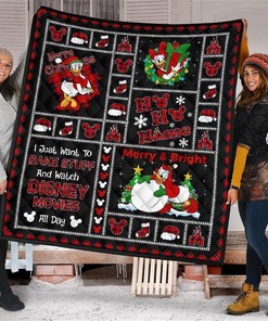 Merry Christmas Daisy Duck Xmas Gift Disney Fan Quilt