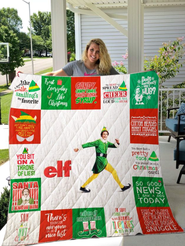 Merry Christmas Elf For Fans Christmas Collection Quilt Blanket Bedding Set