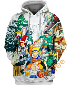 Merry Christmas Naruto Hoodie 3D