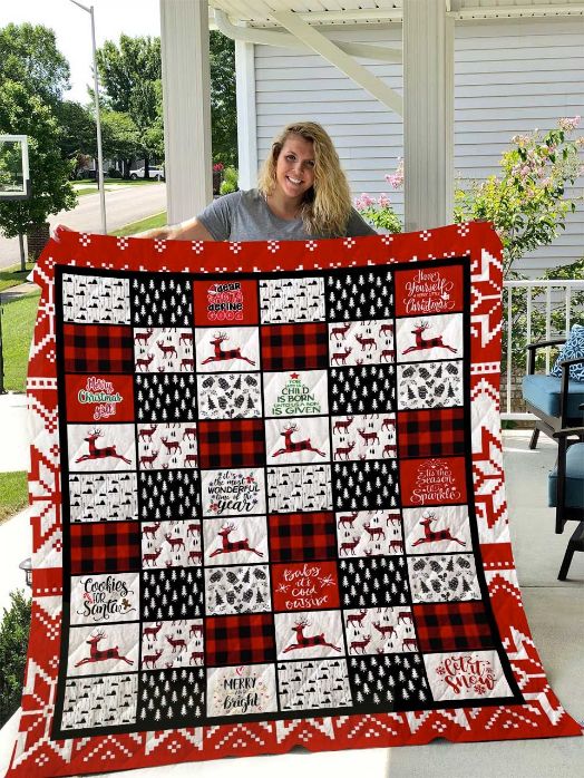 Merry Christmas Theme Dear Santa Define Good Great Quilt Blanket