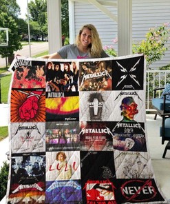 Metal Band Quilt Blanket Bedding Set for Home Décor