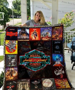 Metal Gods Judas Priest Albums Cover Poster Quilt Blanket Bedding Set