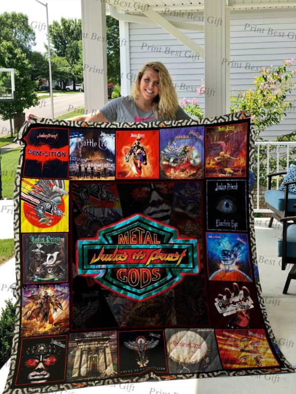 Metal Gods Judas Priest Albums Cover Poster Quilt Blanket Bedding Set