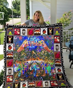 Metal Rock Band All Season Plus Size For Fans Quilt Blanket Bedding Set