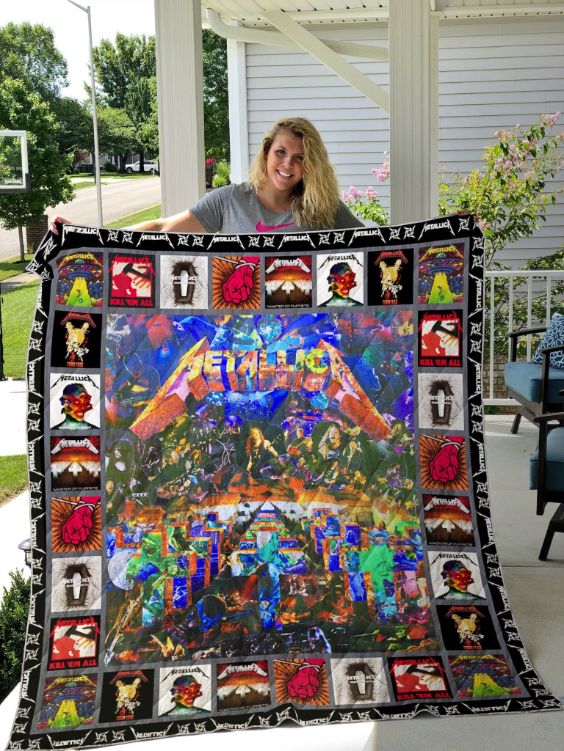 Metal Rock Band All Season Plus Size For Fans Quilt Blanket Bedding Set