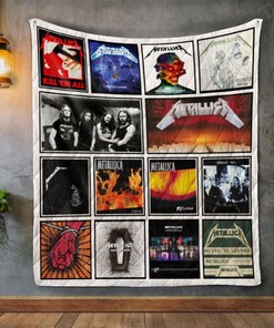 Metal Rock Band Kill 'em All Albums Gift Quilt Blanket Bedding Set