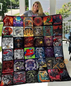 Metallic Quilt Blanket Bedding Set